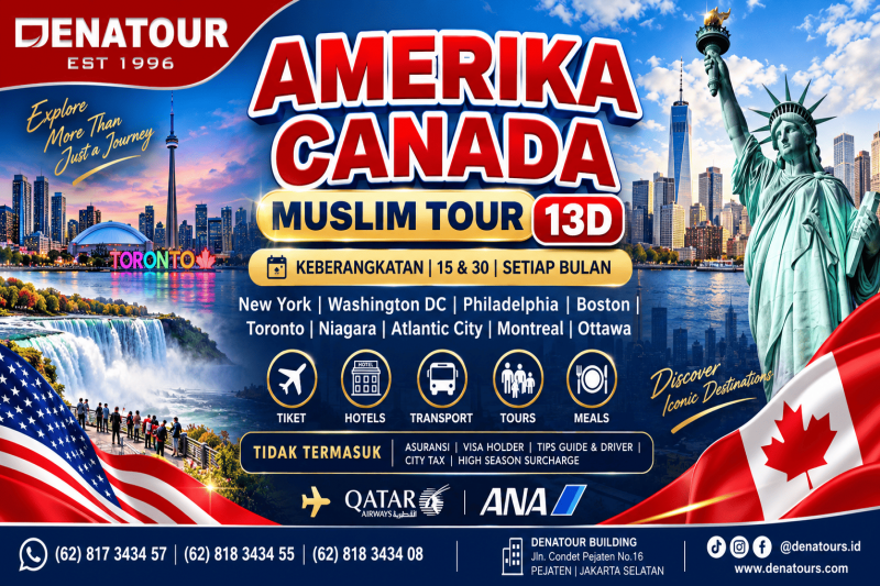 AMERICA CANADA MUSLIM TOUR - Paket Umrah & Haji Terpercaya Denatour
