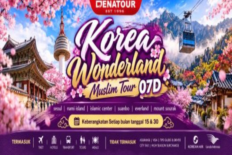 Korea Wonderland Muslim Tour 2026 - Paket Umrah & Haji Terpercaya Denatour