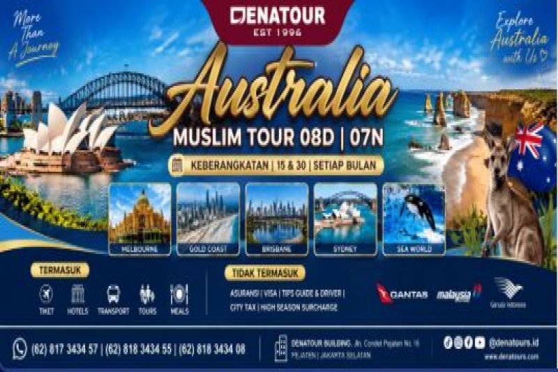AUSTRALIA MUSLIM TOUR - Paket Umrah & Haji Terpercaya Denatour