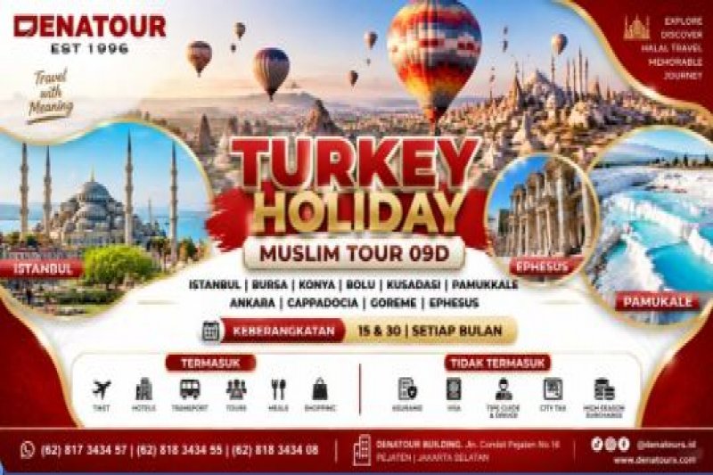 TURKEY HOLIDAY 2026 - Paket Umrah & Haji Terpercaya Denatour