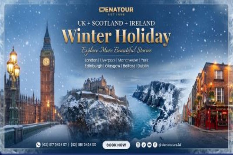 UK + SCOTLAND + IRELAND AUTUMN WINTER HOLIDAY 9D - Paket Umrah & Haji Terpercaya Denatour
