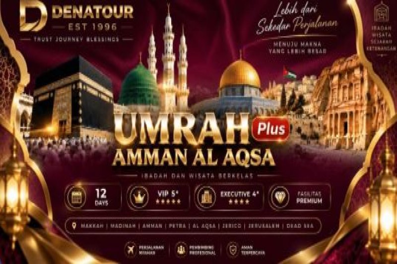 UMRAH PLUS AMMAN AL AQSA - Paket Umrah & Haji Terpercaya Denatour