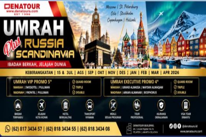 UMRAH PLUS RUSIA SCANDINAVIA - Paket Umrah & Haji Terpercaya Denatour